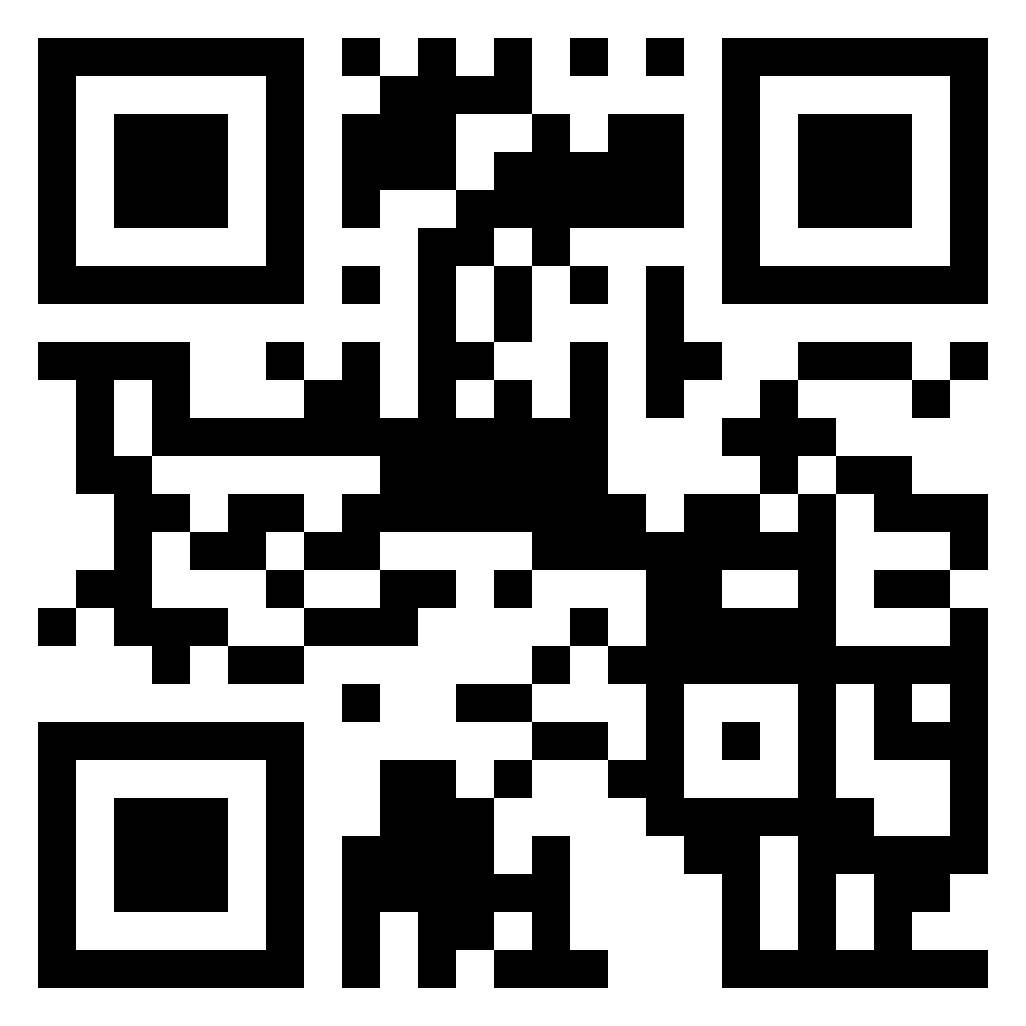 QR Code for scanning with the phone and be redirected to Alexander Tisko mobile webiste.
